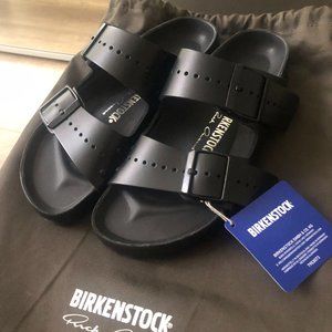 RICK OWENS X BIRKENSTOCK Arizona Slide Sandal Black Size 36